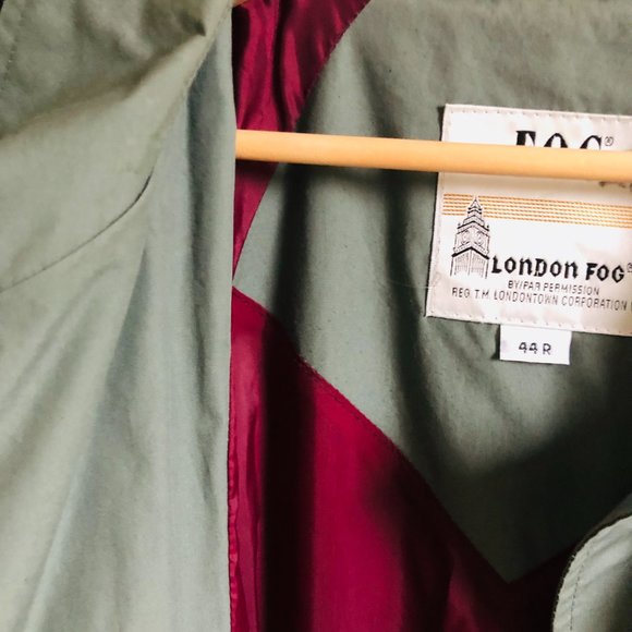 Vintage London Fog Water Repellent Trench Rain Coat - Picture 13 of 16